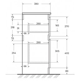 BelBagno Тумба с раковиной Kraft 39 50 напольная Rovere Tabacco