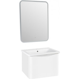 Runo Мебель для ванной Тоскана 60 подвесная белая матовая с зеркалом Руан 60