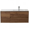 BelBagno Тумба с раковиной Kraft 100 R подвесная Rovere Tabacco