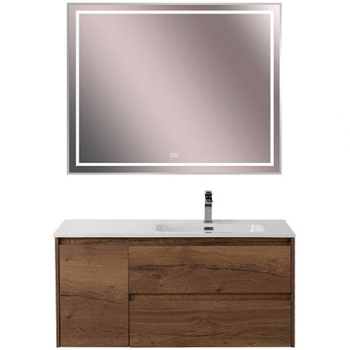 BelBagno Тумба с раковиной Kraft 100 R подвесная Rovere Tabacco