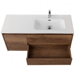 BelBagno Тумба с раковиной Kraft 100 R подвесная Rovere Tabacco