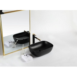 BelBagno Консоль с раковиной Etna-Kraft 140 чёрная матовая столешница EK-140-2-BL