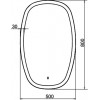 Comforty Зеркало Космея 50 с бесконтактным выключателем