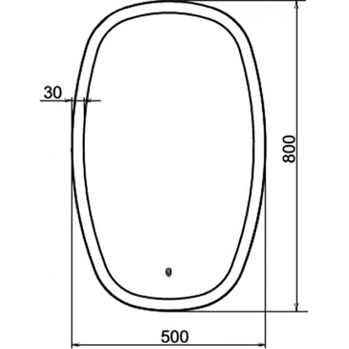 Comforty Зеркало Космея 50 с бесконтактным выключателем