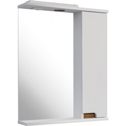 ASB-Mebel Зеркальный шкаф Вита 60 R белый/дуб золотой
