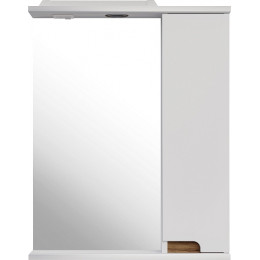 ASB-Mebel Зеркальный шкаф Вита 60 R белый/дуб золотой