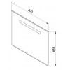De Aqua Мебель для ванной Трио Люкс New 80 L, зеркало Экстра EXT 80 P