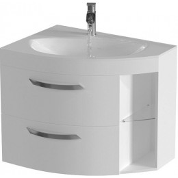 De Aqua Мебель для ванной Трио Люкс New 80 L, зеркало Экстра EXT 80 P