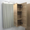Comforty Зеркальный шкаф Тромсе 60 дуб сонома