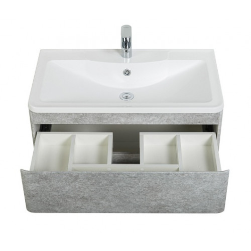 BelBagno Тумба с раковиной Albano 100 подвесная Cemento Verona Grigio