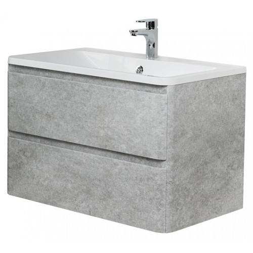 BelBagno Тумба с раковиной Albano 100 подвесная Cemento Verona Grigio