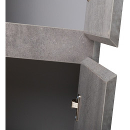 BelBagno Пенал для ванной Kraft 33/160 R Cemento Grigio