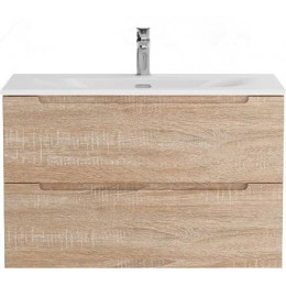 BelBagno Тумба с раковиной Etna 90 подвесная Rovere Bianco с раковиной BB-8099-90