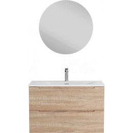 BelBagno Тумба с раковиной Etna 90 подвесная Rovere Bianco с раковиной BB-8099-90