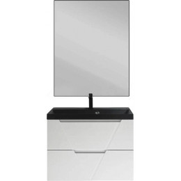 BelBagno Мебель для ванной Vittoria 80 Bianco Lucido с раковиной BB800/450-LV-ART-AST-NERO
