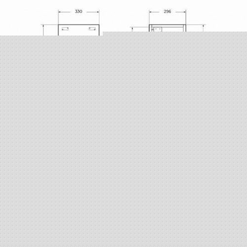 BelBagno Пенал для ванной Kraft 33/160 L Rovere Galifax Bianco