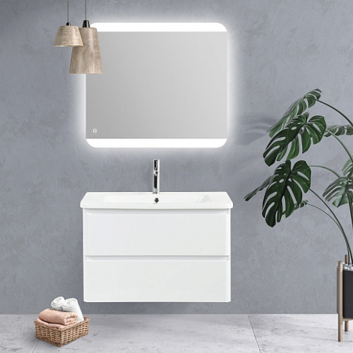 BelBagno Тумба с раковиной Albano-Cer 105 подвесная Bianco Lucido
