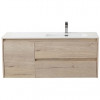 BelBagno Тумба с раковиной Kraft 120 R подвесная Rovere Galifax Bianco