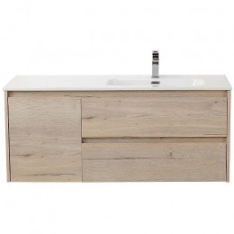 BelBagno Тумба с раковиной Kraft 120 R подвесная Rovere Galifax Bianco