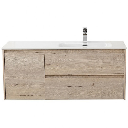 BelBagno Тумба с раковиной Kraft 120 R подвесная Rovere Galifax Bianco
