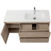 BelBagno Тумба с раковиной Kraft 120 R подвесная Rovere Galifax Bianco