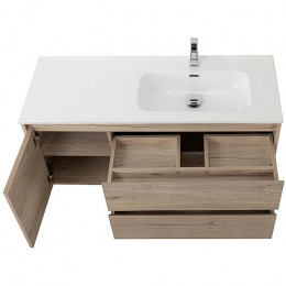 BelBagno Тумба с раковиной Kraft 120 R подвесная Rovere Galifax Bianco