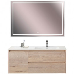 BelBagno Тумба с раковиной Kraft 120 R подвесная Rovere Galifax Bianco