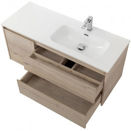 BelBagno Тумба с раковиной Kraft 120 R подвесная Rovere Galifax Bianco