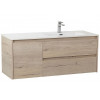 BelBagno Тумба с раковиной Kraft 120 R подвесная Rovere Galifax Bianco