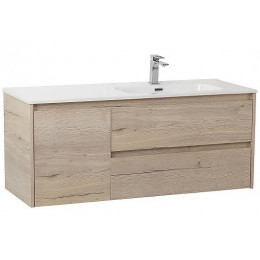 BelBagno Тумба с раковиной Kraft 120 R подвесная Rovere Galifax Bianco
