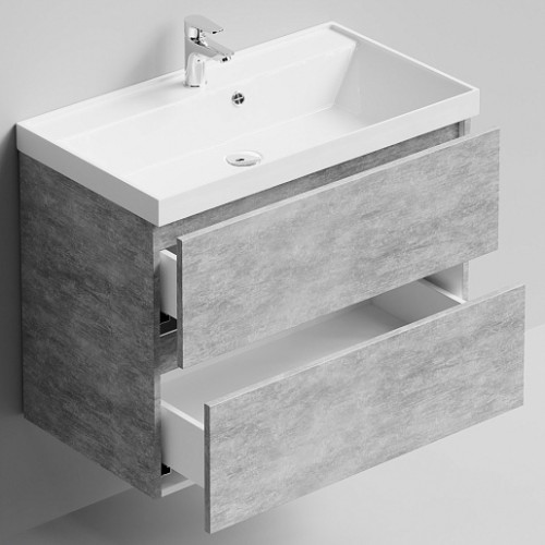 Водолей Тумба под раковину Бест 80 подвесная горный камень