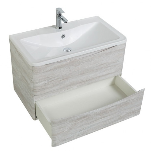 BelBagno Тумба с раковиной Acqua 100 подвесная Rovere Vintage Bianco