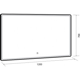 Dreja Зеркало Point 120x70 Led-подсветка