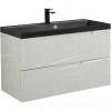 BelBagno Тумба с раковиной Vittoria 90 подвесная Toros Bianco с раковиной BB900/450-LV-ART-AST-NERO