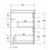 BelBagno Тумба с раковиной Vittoria 90 подвесная Toros Bianco с раковиной BB900/450-LV-ART-AST-NERO