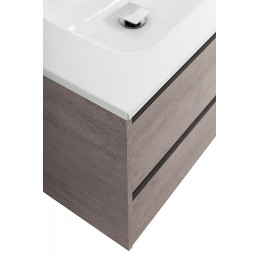 BelBagno Тумба с раковиной Kraft 140 подвесная 4 ящика Cemento Grigio двойная раковина