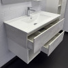 Comforty Тумба с раковиной Турин 90М подвесная дуб белый