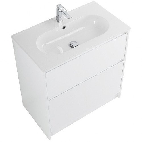 BelBagno Мебель для ванной Kraft 80 напольная Bianco Opaco с раковиной LOV-800-LVB