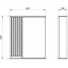 ASB-Mebel Зеркальный шкаф Мирано 65 R слоновая кость