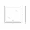 BelBagno Зеркало SPC-KRAFT-800-800-LED-TCH-WARM-NERO