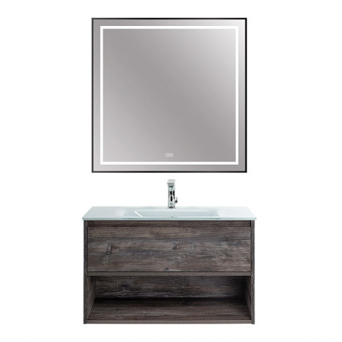 BelBagno Зеркало SPC-KRAFT-800-800-LED-TCH-WARM-NERO