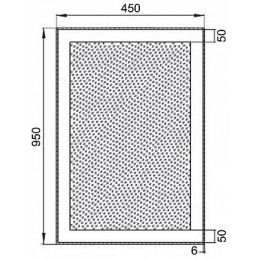 Aquanet Зеркало Алассио 4595 LED