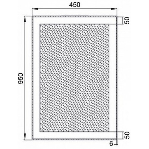 Aquanet Зеркало Алассио 4595 LED
