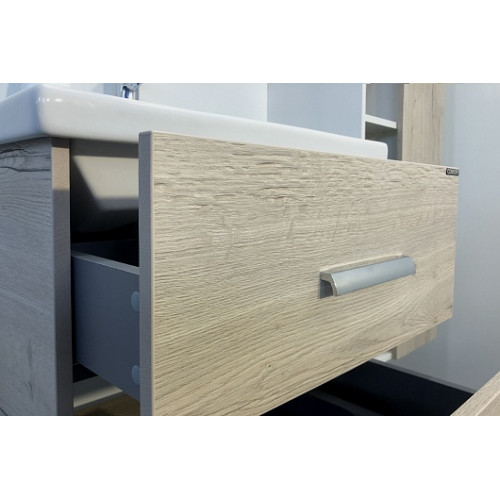 Comforty Мебель для ванной Парма 60 подвесная дуб дымчатый