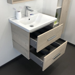 Comforty Мебель для ванной Парма 60 подвесная дуб дымчатый