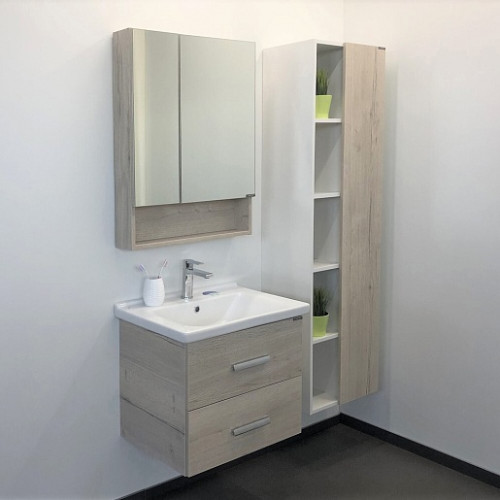 Comforty Мебель для ванной Парма 60 подвесная дуб дымчатый