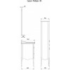 ASB-Woodline Мебель для ванной Модерн 85 белый (патина серебро)