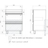 Vigo Тумба с раковиной Holly 600-0-2 белая матовая