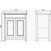 Comforty Мебель для ванной Тбилиси 70 белая