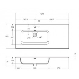 BelBagno Мебель для ванной Kraft 100 L подвесная Rovere Nebrasca Nature